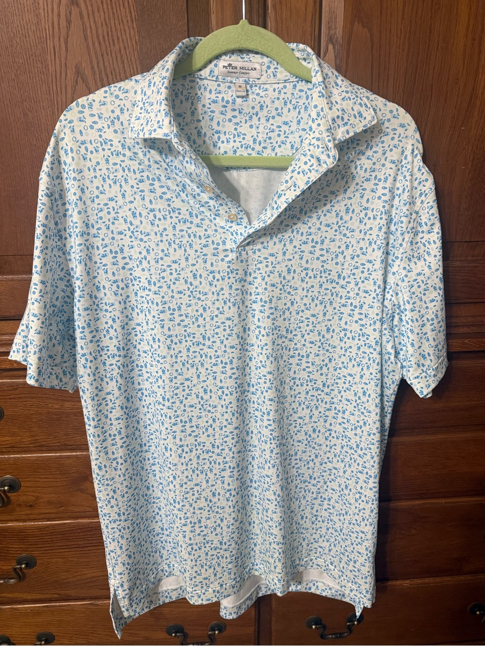 Peter Millar Blue fun summer drink Polo Shirt - Men